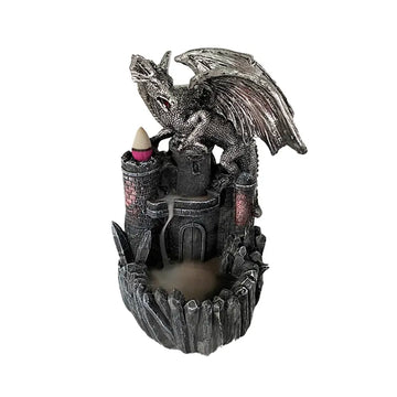 Dragon on Castle Incense Holder