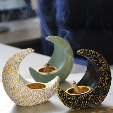 Crescent Moon Incense Holder 1