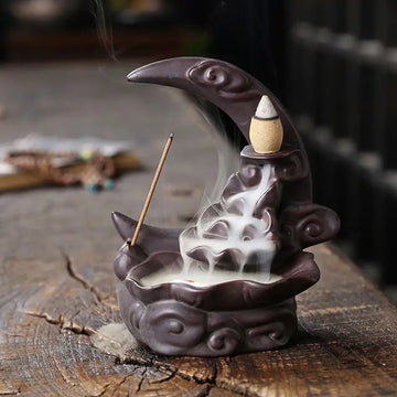 Crescent Moon Incense Holder 2