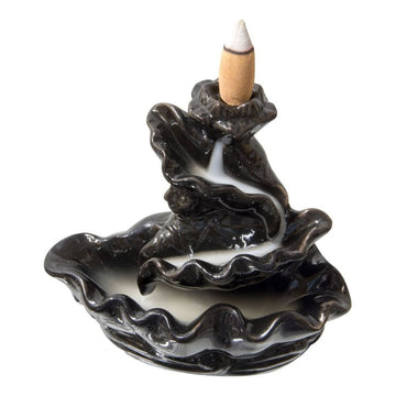 Black Waterfall Incense Holder