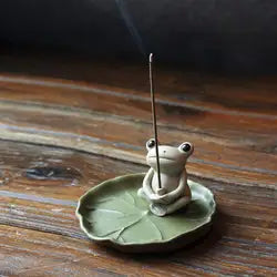 Frog on Lily Pad Incense Holder